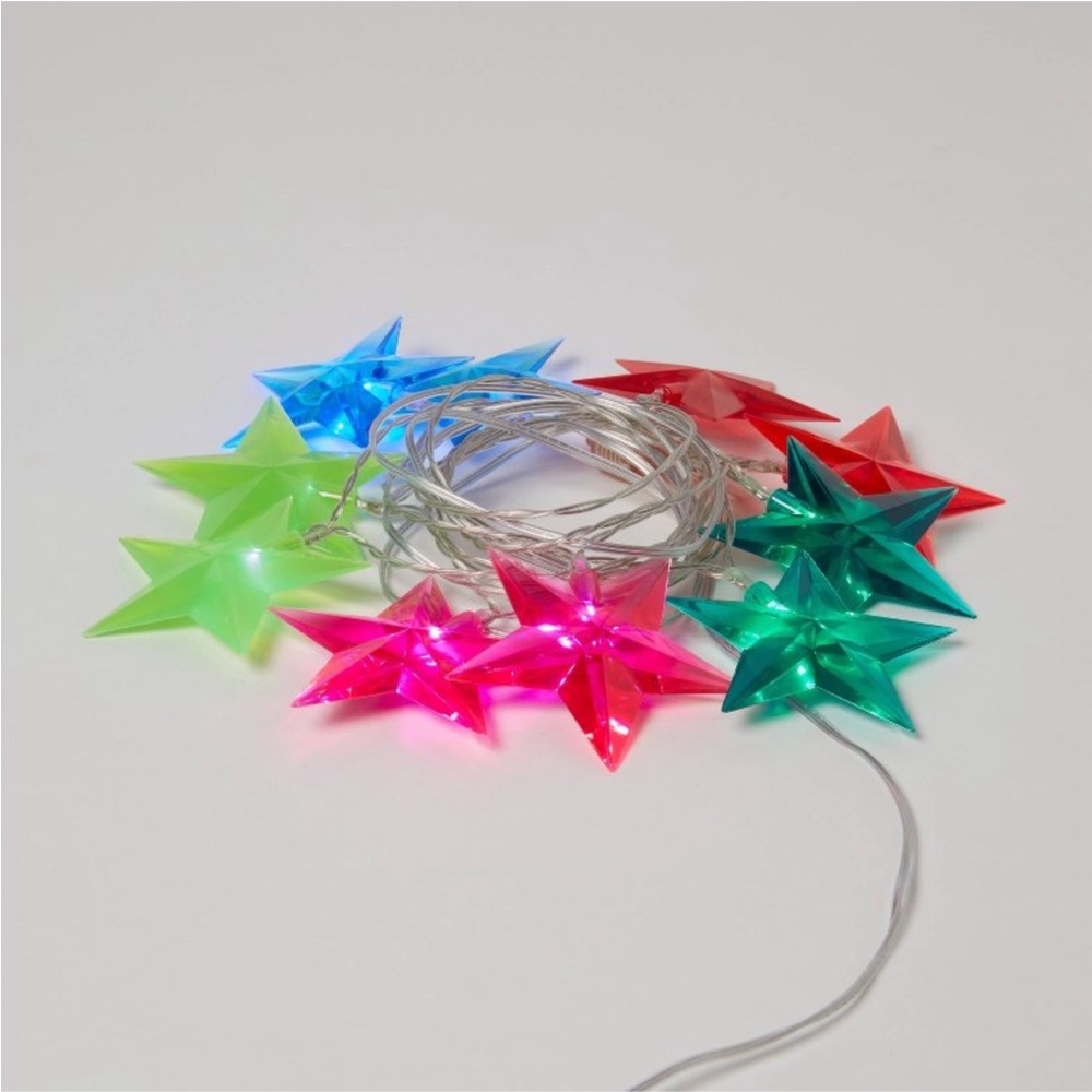 WONDERSHOP NWT 10ct led dewdrop star Christmas indoor/outdoor lights